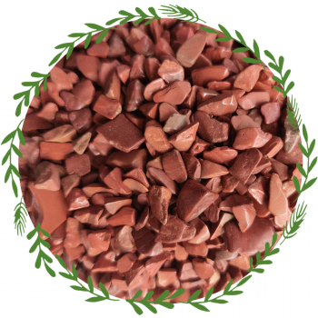 Red Natural Chips Pebbles Small, Unpolished