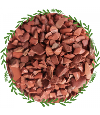 Red Natural Chips Pebbles Small, Unpolished
