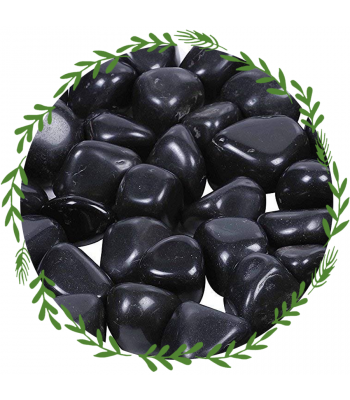 Super Glossy Black Pebbles Granite Polished