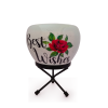 Best Wishes Metal Flower Pot With Stand